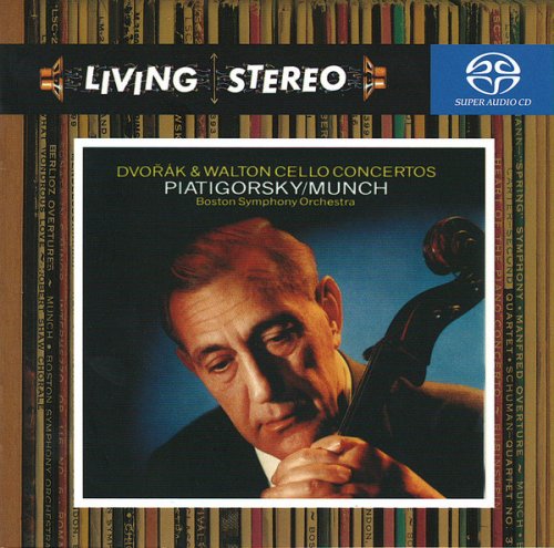 Charles Munch, Gregor Piatigorsky - Dvorak & Walton: Cello Concertos (1957) [2005 SACD]