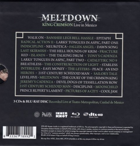 King Crimson - Meltdown Live In Mexico (2018) CD-Rip