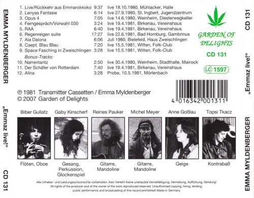 Emma Myldenberger - Emmaz live! (Reissue) (1981/2007)