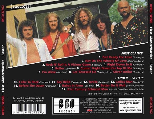 April Wine - First Glance / Harder...Faster (Reissue) (1978-79/2007)