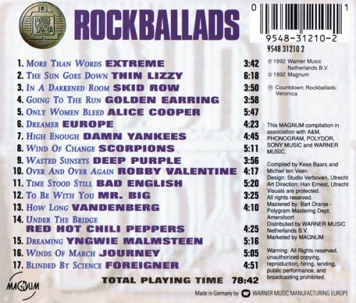 VA - Countdown Rock Ballads (1992)