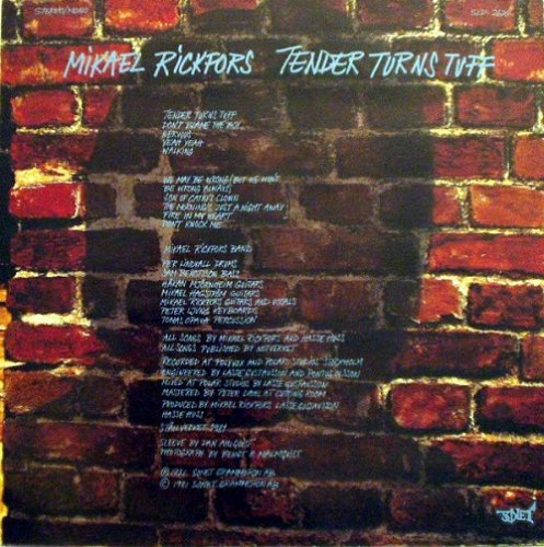 Mikael Rickfors - Tender Turns Tuff (1981) Vinyl