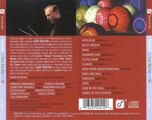 Gary Burton - For Hamp, Red, Bags, and Cal (2001) FLAC