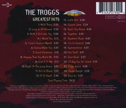 The Troggs - Greatest Hits (1994/2003)