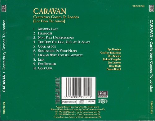 Caravan - Canterbury Comes To London (Live From The Astoria) (1997)