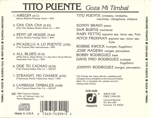 Tito Puente - Goza Mi Timbal (1989) FLAC