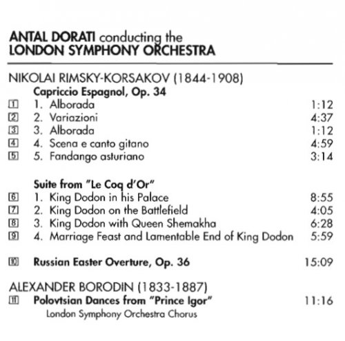 Antal Dorati - Rimsky-Korsakov & Borodin Orchestral Works (1956-59) [2004 SACD, DSD64, Hi-Res]