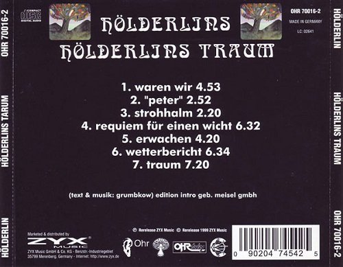 Hoelderlin - Hoelderlins Traum (1972/1999)
