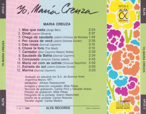 Maria Creuza - Yo, Maria Creuza (1971) FLAC