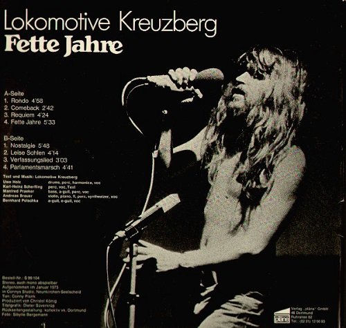 Lokomotive Kreuzberg - Fette Jahre (1975) Vinyl Rip