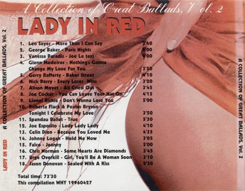 VA - Lady in red: A Collection Of Great Ballads, Vol.2 (1996)