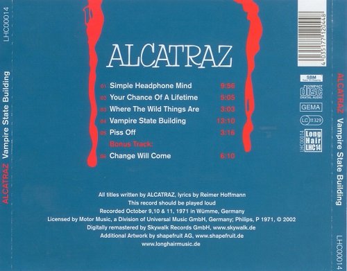 Alcatraz - Vampire State Building (Reissue) (1972/2002)