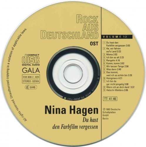 Nina Hagen - Du hast den Farbfilm vergessen (1992)