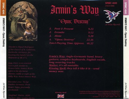 Irmin's Way - Opus Destroy (Reissue) (1976/1996)