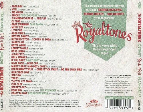 The Royaltones - Detroit Rock'n'Roll Began Here! (2009)