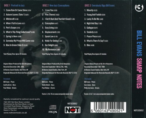 Bill Evans - Sharp Notes (2011) {3CD Box Set, Remastered}