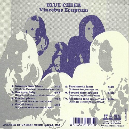 Blue Cheer - Vincebus Eruptum (Reissue, Remastered, Bonus Track) (1968/2000)