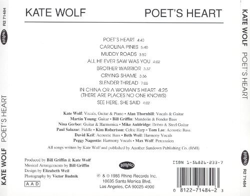 Kate Wolf - Poet's Heart (2008)