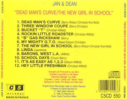 Jan & Dean - Dead Man's Curve / The New Girl In School (Reissue) (1964/1990)