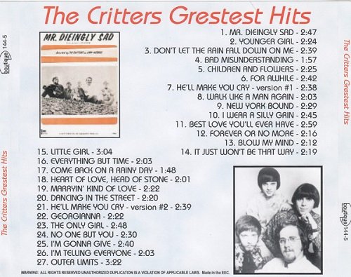 The Critters - Greatest Hits! (1966-71/2007)