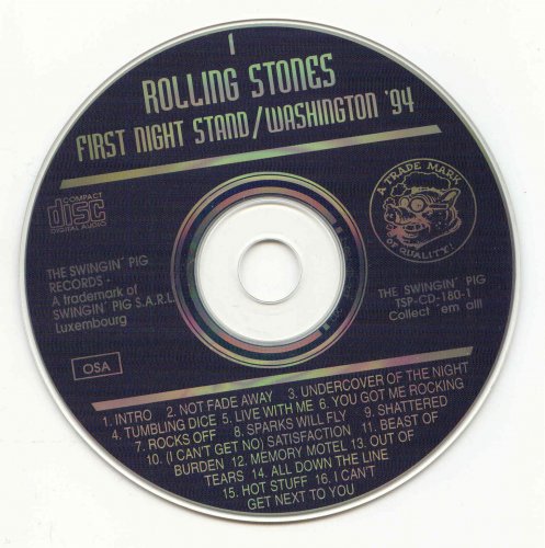 The Rolling Stones - First Night Stand: Washington '94 Vol. 1,2 (1996)