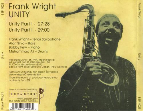 Frank Wright - Unity (2006)