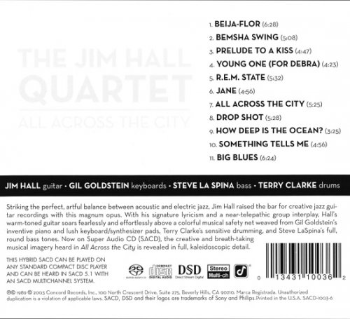 The Jim Hall Quartet - All Across The City (1989) [2003 SACD]