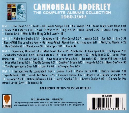 Cannonball Adderley - The Complete Albums Collection 1960-1962 (4CD, 2016)