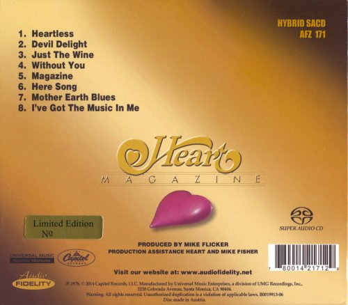 Heart - Magazine (1977) [2014 SACD]