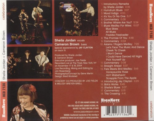 Sheila Jordan & Cameron Brown -   Celebration: Live at the Triad (2005), FLAC