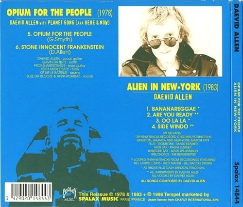 Daevid Allen - Opium For The People / Alien In New York (1978-83/1996)