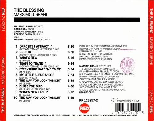 Massimo Urbani Quartet - The Blessing (1993)