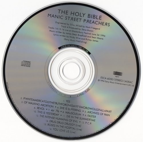 Manic Street Preachers - The Holy Bible (1994) {Japan 1st Press}