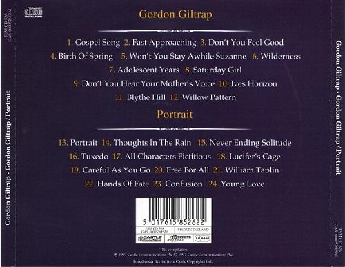 Gordon Giltrap - Gordon Giltrap / Portrait (Reissue) (1968-69/1997)