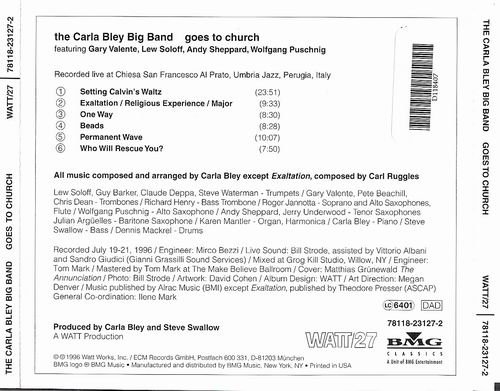 The Carla Bley Big Band - Goes to Church (1996)