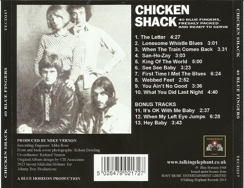 Chicken Shack - 40 Blue Fingers, Freshly Packed And Ready To Serve (Reissue, Remastered) (1968/2013)