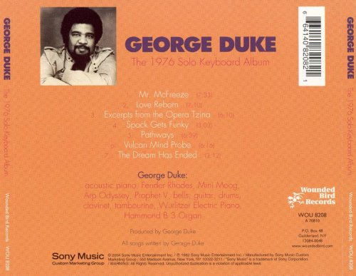 George Duke - The 1976 Solo Keyboard Album (2004)
