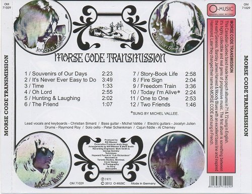 Morse Code Transmission - Morse Code Transmission (Reissue) (1971/2012)