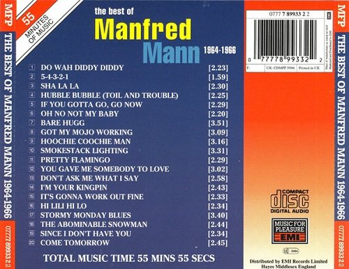 Manfred Mann - The Best Of Manfred Mann 1964-1966 (1993)