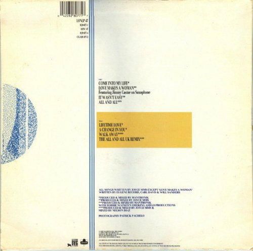 Joyce Sims ‎- Come Into My Life (1988) LP