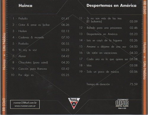 Litto Nebbia, Huinca - Huinca / Despertemos En América (Reissue) (1972/2002)
