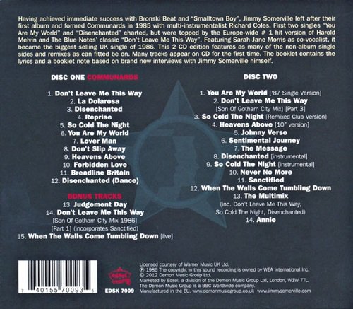 Communards - Communards (Remastered Deluxe Edition) (1986/2012)