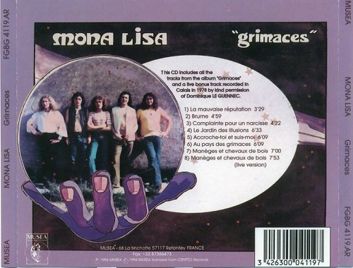 Mona Lisa  - Grimaces (Reissue) (1975/1995)