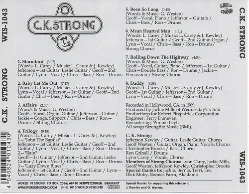 C.K. Strong - C.K. Strong (Reissue) (1969/2010)