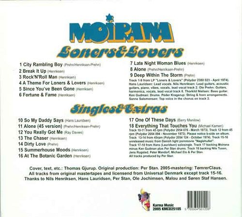 Moirana - Loners & Lovers / Singles & Extras (Reissue) (1974/2005)