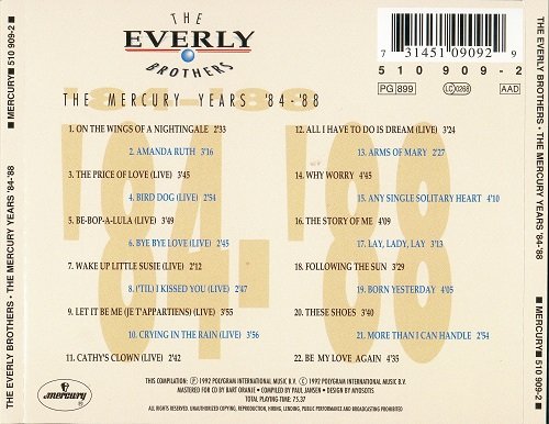 The Everly Brothers - The Mercury Years '84-'88 (1992)