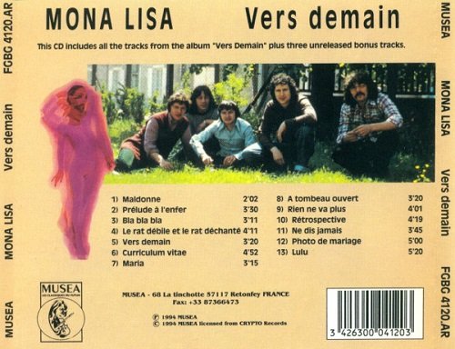 Mona Lisa - Vers Demain (Reissue) (1979/1994)