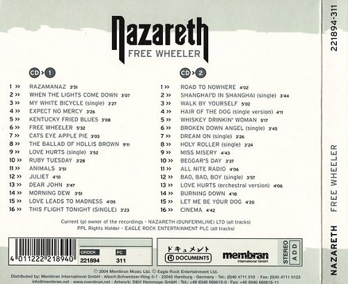 Nazareth - Free Wheeler (2004) Lossless