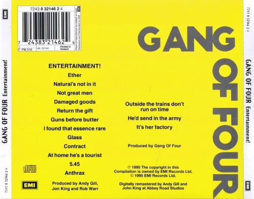 Gang Of Four - Entertainment! (1995)