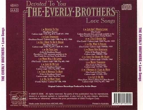 The Everly Brothers - Love Songs (Remastered) (2006)